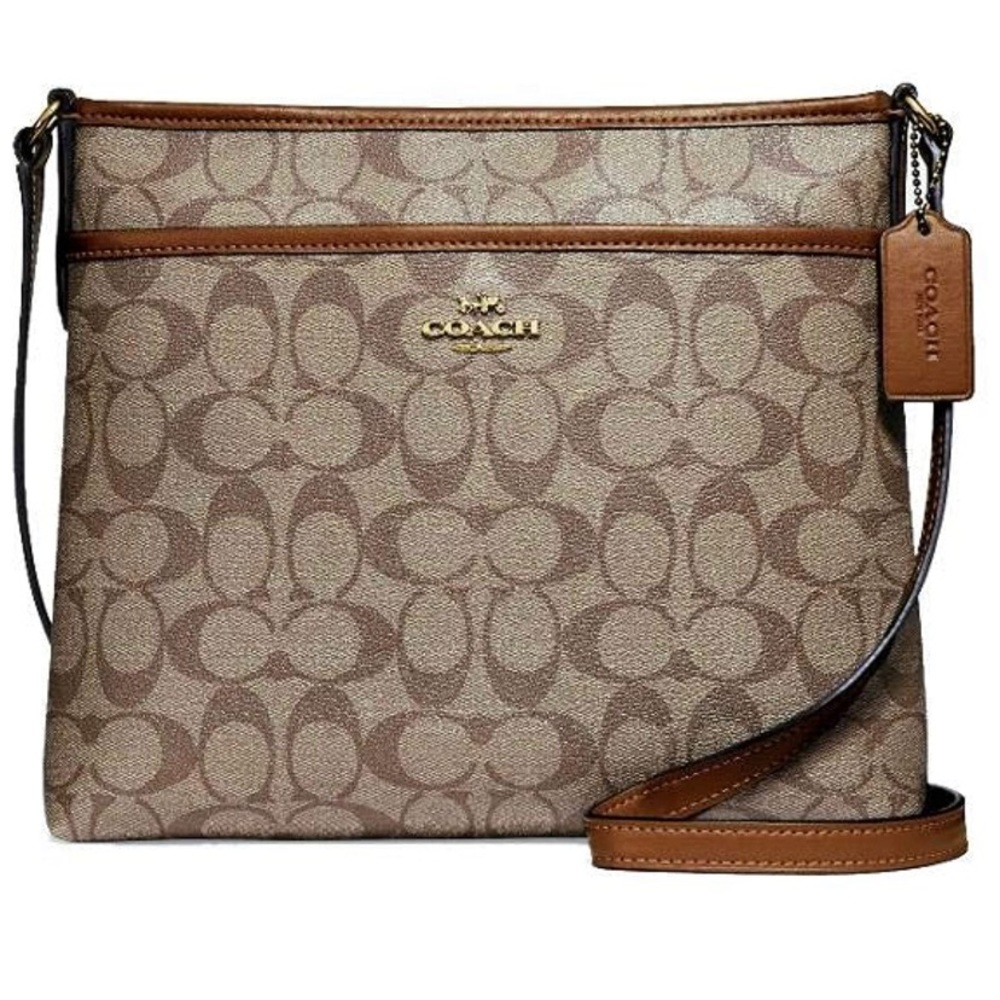 Coach File Crossbody in signature canvas